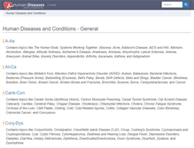 Tablet Screenshot of humanillnesses.com
